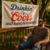 Funny Trucker Hats Drinkn Coors Funny Flag 3x5 ft Printed
