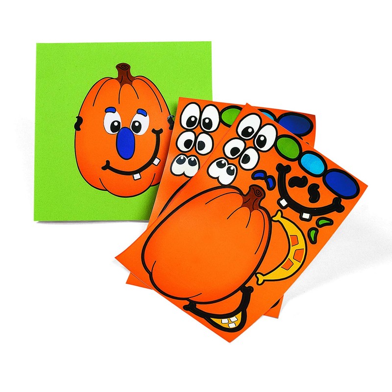 Make A Pumpkin Stickers (1 DOZEN) - BULK