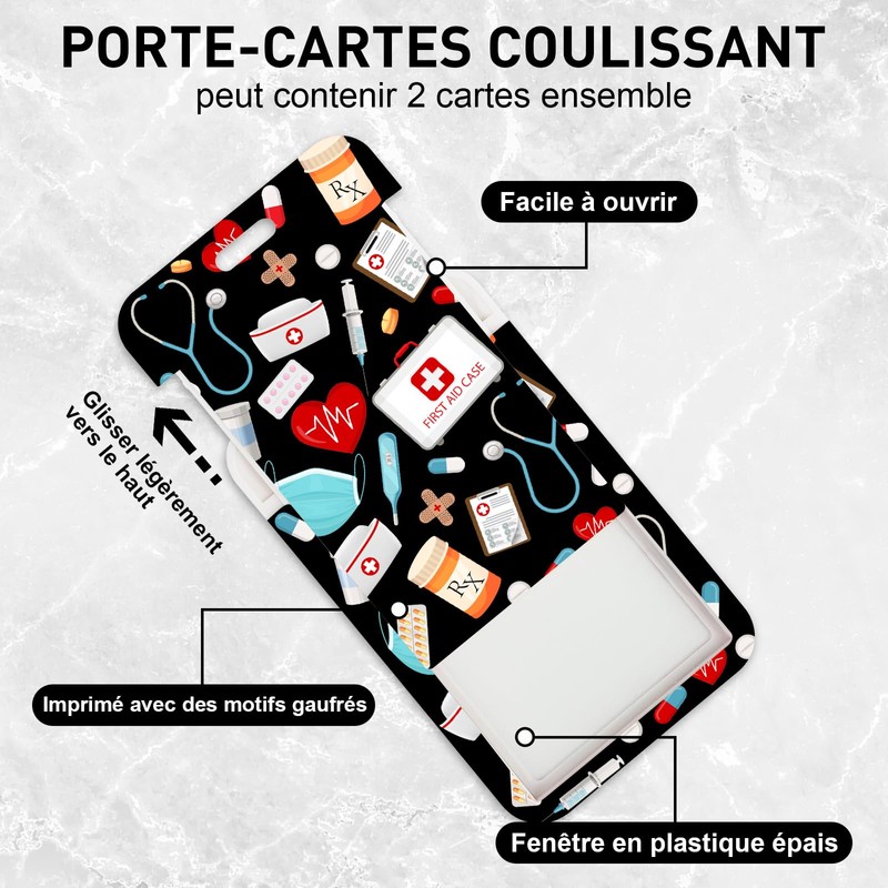 ID Card Holder with Strap, Card Holder ID Card with