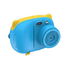 New! Multifunctional Instant Camera AMKOV Instant Paint Camera Kids Camera Blue