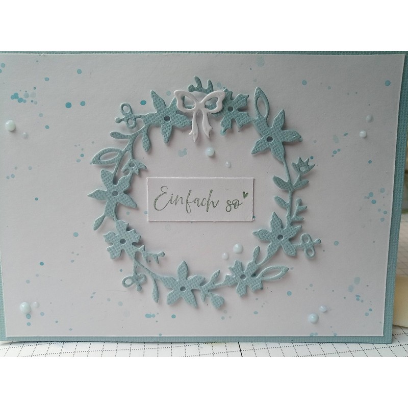Stanzenshop Flower Wreath Cutting Dies Stencil Plants Cutting Dies Stencils