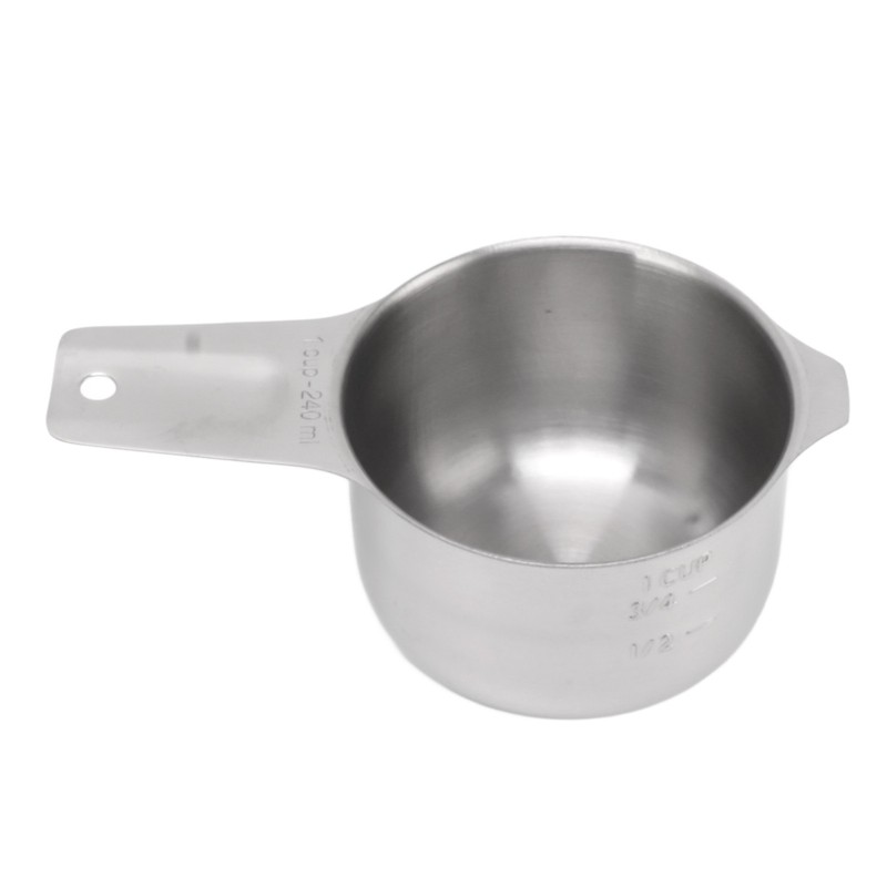 7Pcs Measuring Cups Set Stainless Steel Stackable Multifunctional Metal Nesting