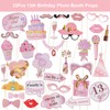 ORUZA 13th Birthday Photo Booth Props, 33 PCS 13th Funny