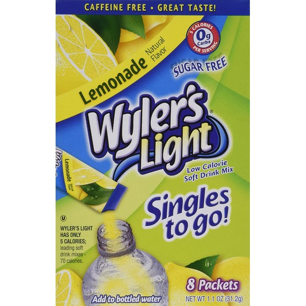 Wyler's Light Lemonade Singles to Go (8 packets each box) FOUR BOXES