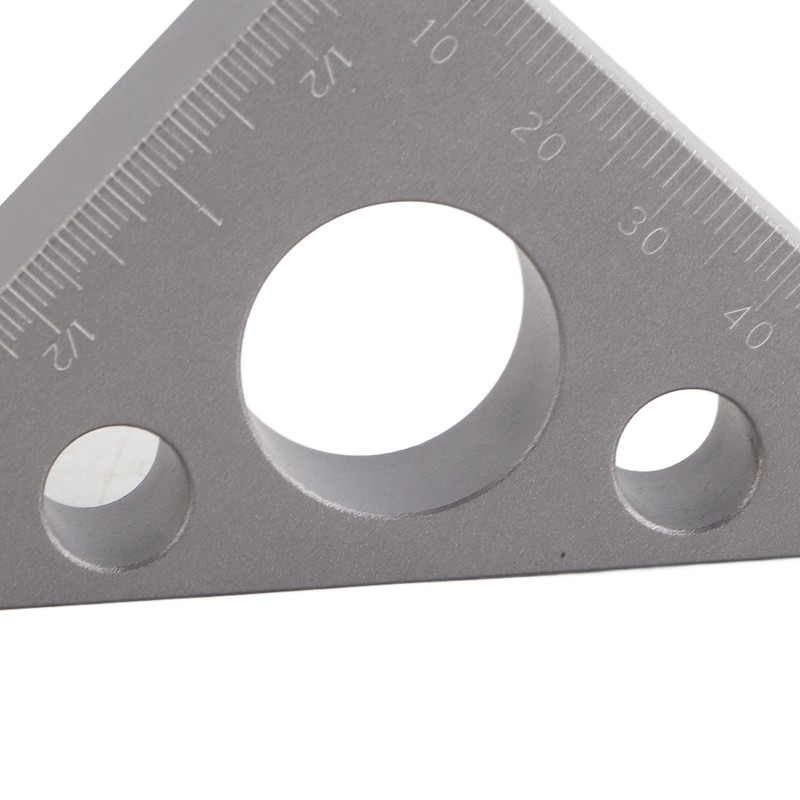 45/90 Degrees Matte Aluminum Alloy Mini Right Angle Ruler Woodworking