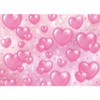 6x4ft Pink Hearts Backdrop 90s backdrops for Photoshoot,Baby Shower,Birthday,Valentine's Day