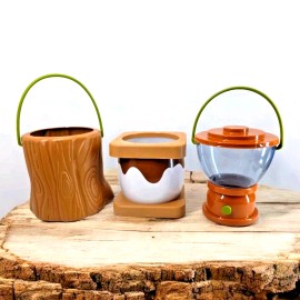 Target Bullseye Playground NEW Target Bullseye Playground Popcorn Bucket (3) Camping, Party, Movies, Smores