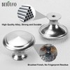 BEIUTAO 35 Pack Brushed Nickel Cabinet Knobs – 30mm Round