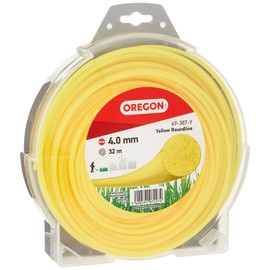 Oregon Yellow Line 4 mm with Round Cross Section, for Grass Trimmers and Brushcutters, Professional Nylon, Fits Most Trimmers, 4 mm x 32 m (69-387-Y)