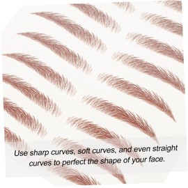 Ipetboom Non-irritating Girl Eyebrow Stickers Sheets for Sparse or Light Eyebrows No Need for Makeup Skills