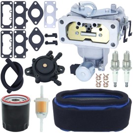 REMEDART Z445 Carburetor Kit Fits for John Deere Z465 X340 X500 X530 X534 EZtrak Zero Turn Mower Replaces for AUC15139 MIA10524 MIA11363 carb for Kawasaki 25HP FH721V carb with M150949 air filter