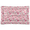 Coikll Pink Floral Pet Bed Pad Soft Dog Bed Mat