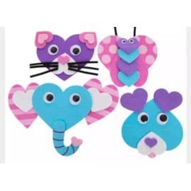Unbranded Valentine’s Day Animals Foam Craft Kit makes 24 animals