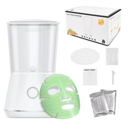 Máquina Mascarilla Facial con 16 piezas Colágeno, DIY Máscara Natural Frutas y Verduras, Máquina Automática Mascarillas para Cuidado Piel Ojos, Pecho, Manos y Cuello, SPA Piel Facial