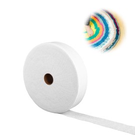 Ovatta da Imbottitura su Rotolo da 5,7cm x 45,72m, Imbottitura Cotone per Patchwork Rotolo di Imbottitura in Cotone Biologico per Cucire Imbottitura Quilting(Bianco)