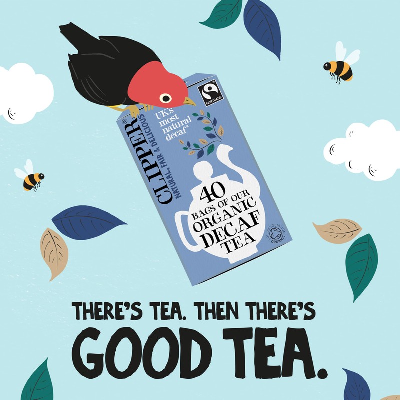 Clipper Organic Decaffeinated Tea Bags (40) - Pack of 2