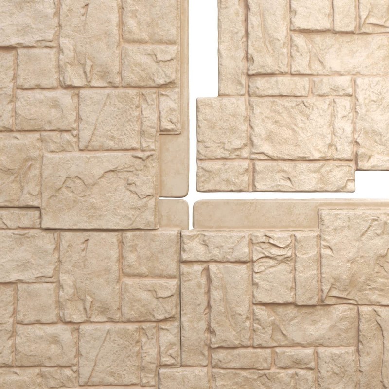 Ekena Millwork PNU24X48CROF EverStone Castle Rock, 49" W x 24