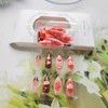 30Pcs Blush Gradient Press on Nails Medium Almond Summer Strawberry