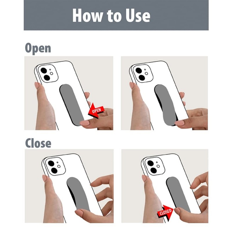 Momostick Flatstick, Cell Phone Finger Grip Strap Holder for Hand,