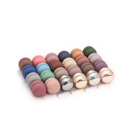 Txameru - 24 pares de pines de imán Hijab - Pines magnéticos fuertes y coloridos para mujer, Resina, No es una piedra preciosa