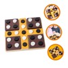 Kisangel 4-in-a-Row Chess Game Board Wooden 2 Player Chess Set
