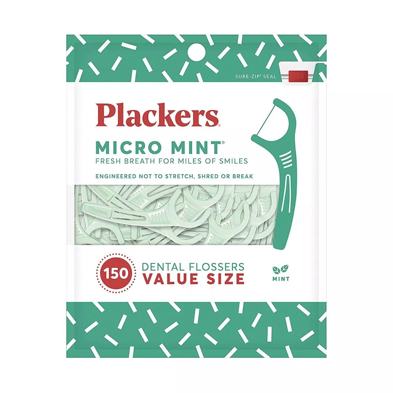 300 CT Plackers Micro Mint Dental Floss Tooth Picks Plastic