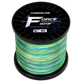 ThonrsLine Force Braided Fishing Line - Incredible Abrasion Resisting Braided Lines - GT Zero Stretch Coating - 328/1093/3280 Yards for Saltwater
