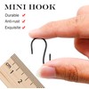 Bonsicoky 50PCS S Shaped Hooks 1 Inch Mini Ornament Storage