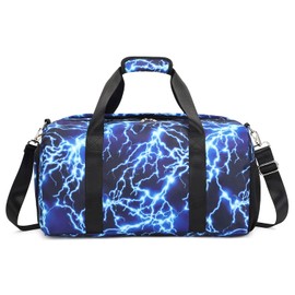 Sport Bag for Boy Duffle Gym Bag Overnight Travel Weekender Sleepover Bags With Shoe Compartments and Wet Pocket Carry On Bag