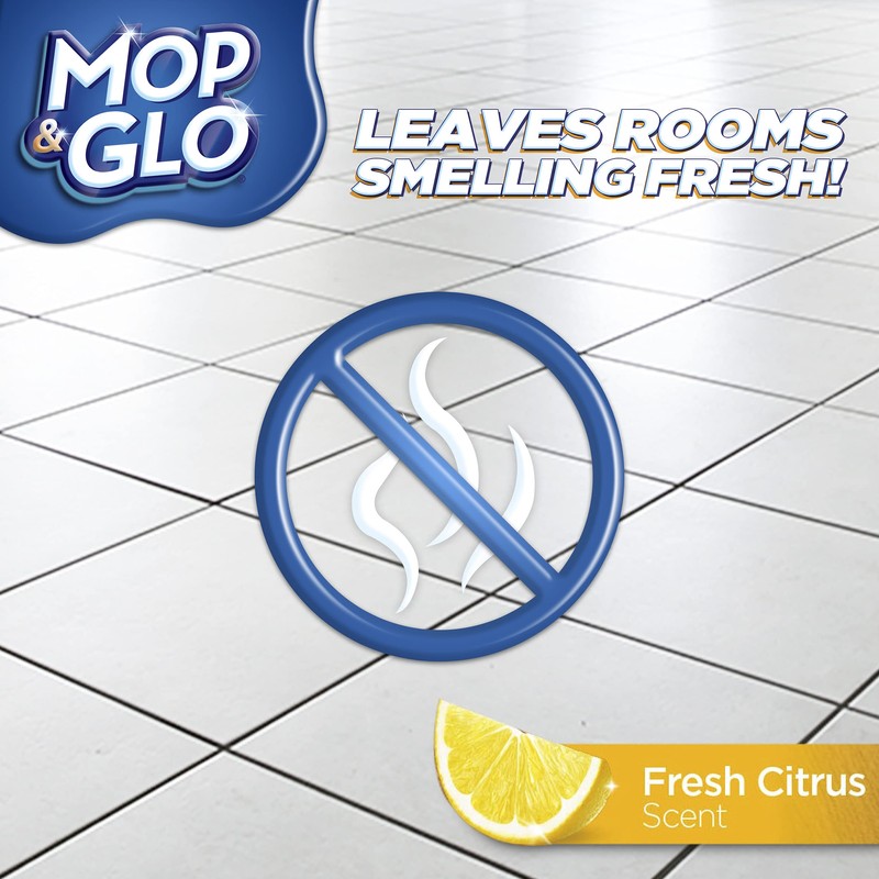 Mop & Glo Professional Multi-Surface Floor Cleaner, Fresh Citrus Scent,