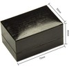 The Jewellery Pak Black Double Ring Box Luxury Textured Leatherette