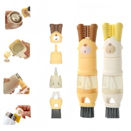 ZXiaJUMCR ZXiaJUMCR 5-in-1Cup Lid Gap Cleaning Brush Set, Multipurpose Bottle Gap Cleaner Brush,Cup Crevice Cleaning Tools,Cup lid Cleaning Brush, Home Kitchen Cleaning Tools(2 Pcs)