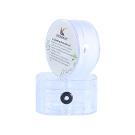 KONMAY 0.6 mm Nylon Cord for Bracelets with Organiser Box, 175 Metres White Nylon Thread Satin Cord for Jewellery, Macrame, Kumihimo, Beading, Chinese Knots & Crafts