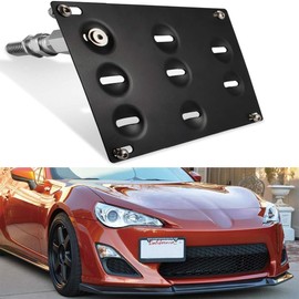 GTP Front Bumper Tow Hook License Plate Mounting Bracket Holder Relocator Compatible with Scion FR-S 13-17, 18-20 GT 86, Compatible with Subaru 13-20 BRZ, 15-19 WRX/STi Impreza Forester