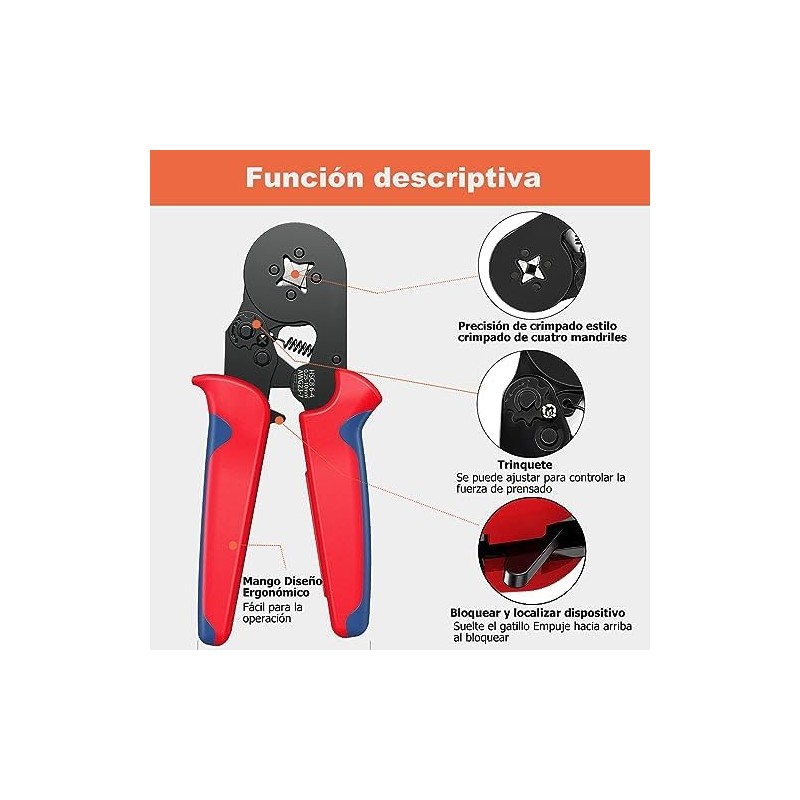 Herramientas de Crimpado de Casquillo (Awg23-7), Crimpadora de Terminales