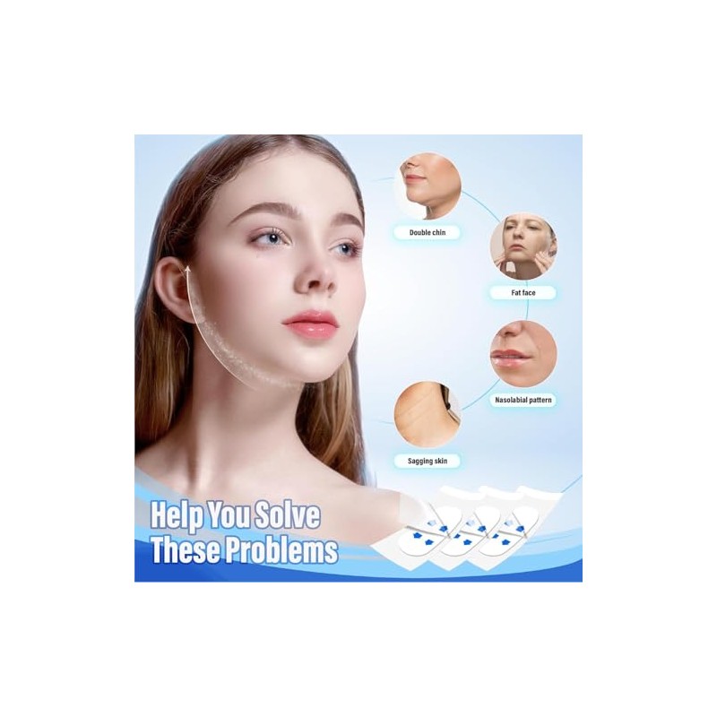 120 Piezas Face Lift Tape para Rostro, Invisible Lifting Facials