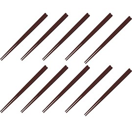 Fukui Craft Chopsticks, PBT Resin Chopsticks, Made in China, Dishwasher Safe, Square Chopsticks, Engine, 8.3 inches (21.0 cm), 10 Pairs