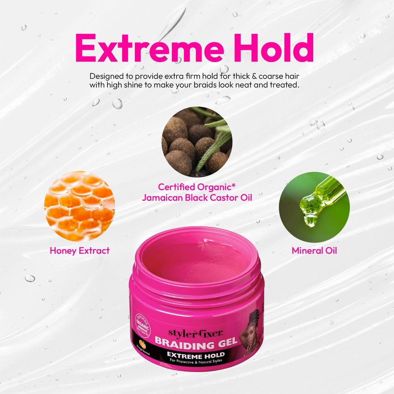 Red by Kiss Braiding Gel Extreme Hold Styler Fixer for