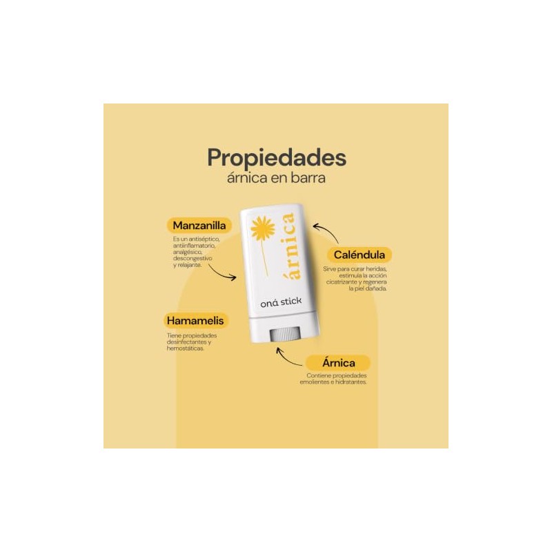 Paquete de 2 Arnica en barra con ingredientes naturales ¡Dile
