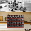 Bamboo Spice Rack Organizer with 28 Spice Jars, 780 Labels,