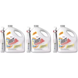 Shout! Factory 3PK🔥Shout Triple-Acting Laundry Stain Remover 128 fl.oz.refill+2