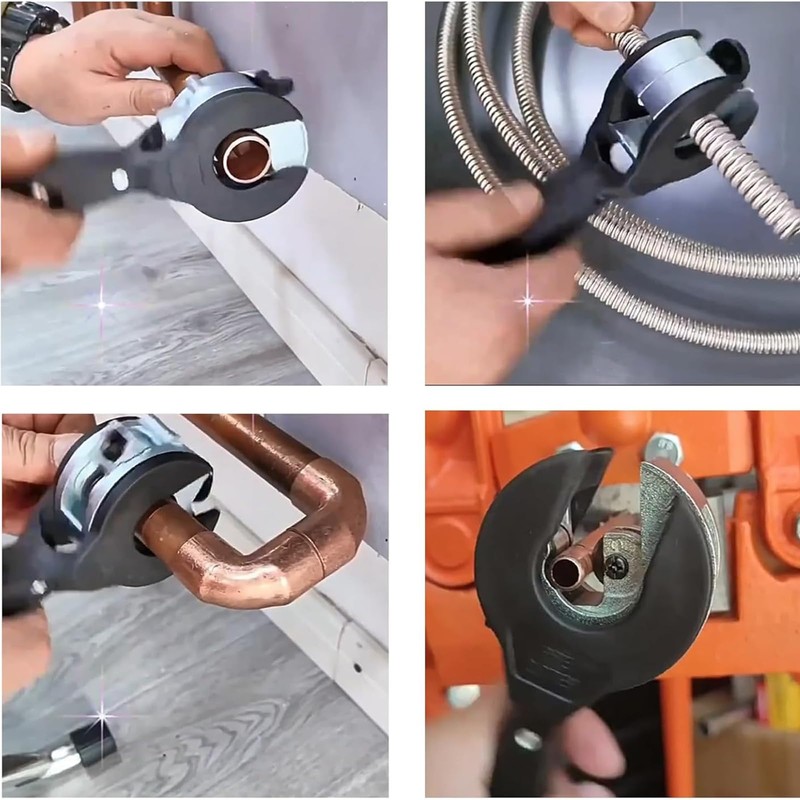 SI SEN Copper Pipe Cutter, Plastic Pipe Cutters, Ratcheting Tubing