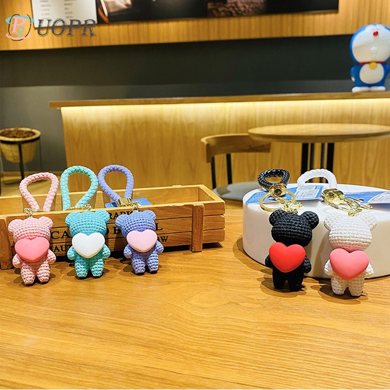 UOPR Songje Carry On Your Back, Key Chain, Heart Bear