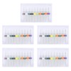 WayinTop 50pcs PCB Drill Bits Set Spiral Flute Carbide 0.3mm-1.2mm