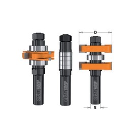 CMT CMT 800.625.11 Adjustable Tongue & Groove bit Set for Mission Style Cabinet Doors, 1/2-Inch