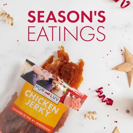 Pur Luv Chicken Jerky Dog Treats, Made with 100% Real Chicken Breast, 16 Ounces, Healthy, Easily Digestible, Long-Lasting, High Protein, Satisfies Dog's Urge to Chew