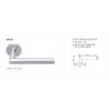 Zoo Mitred Lever Door Handle On Rose Stainless Steel