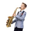 Saxophone Strap Sax Shoulder Strap Adjustable Padded Leather Strap for