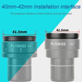 2 Pcs Stereo Microscope Eyepiece Eye Cup Rubber Flat Angle Eyepiece Guard Suitable for 40-42mm Interface Microscope Eyepiece Eyehshield