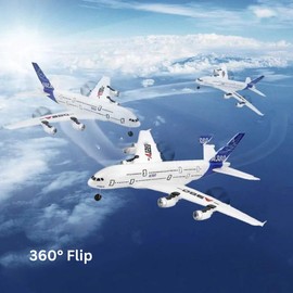 efaso RC Aeroplane A-120 Remote Controlled Aeroplane Made of Robust EPO Material with Stabilisation System, 3-Channel Aeroplane Remote Controlled with 2.4GHz RC Passenger Plane